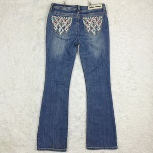 Denim Couture Womens Jeans Boot Cut Southwestern Aztec Embroidered Jeweled 7‎